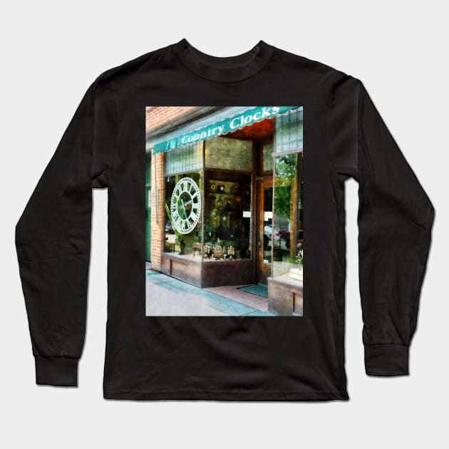 Cold Springs NY - Clock Shop Long Sleeve T-Shirt by SusanSavad